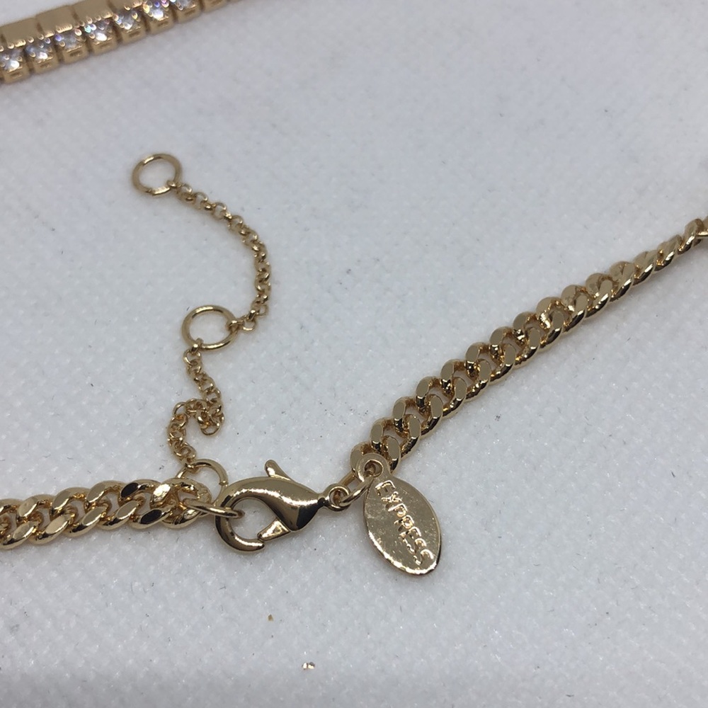 EXPRESS Rhinestone Chain Necklace - Picture 5 of 7